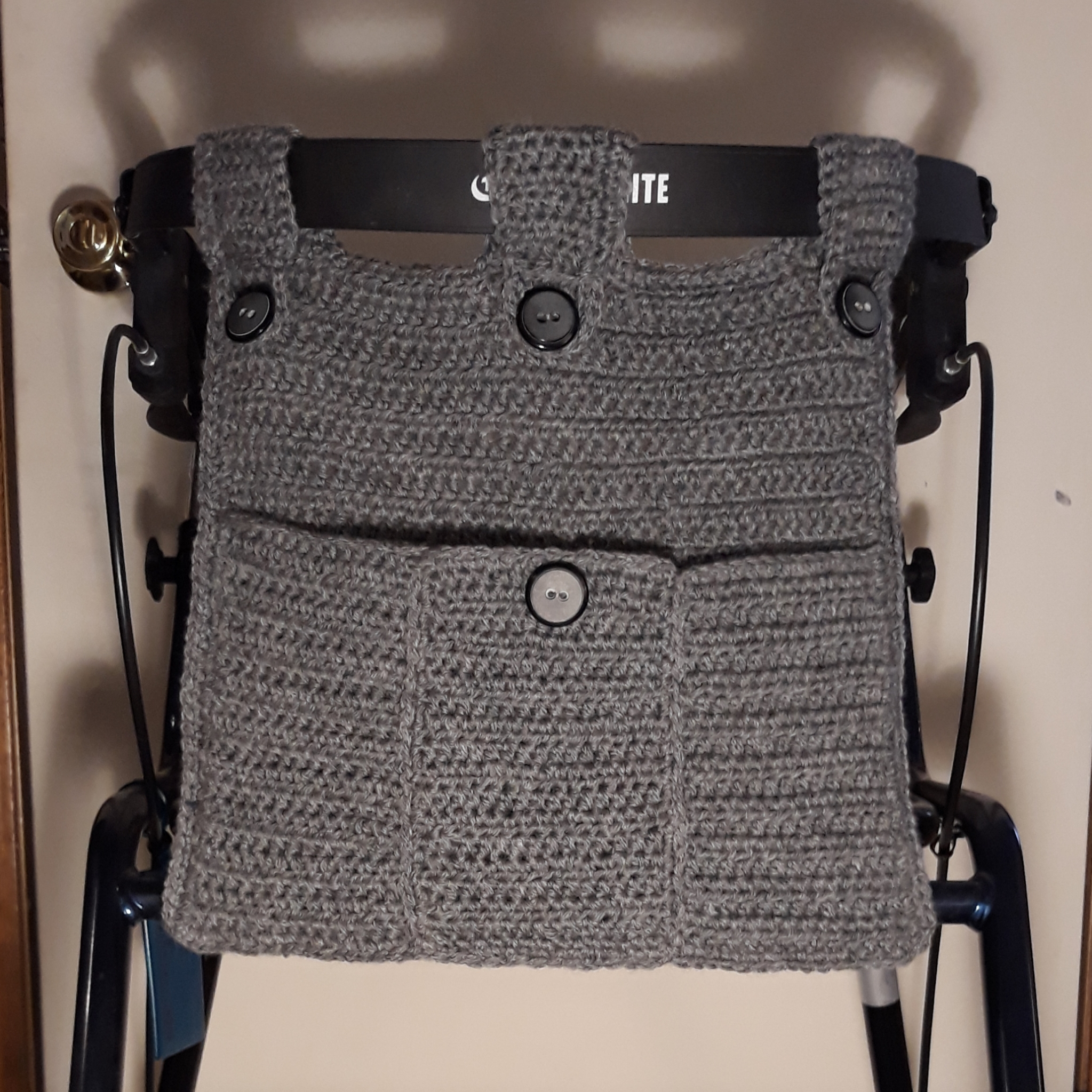 Grey Wheelchair Caddy
