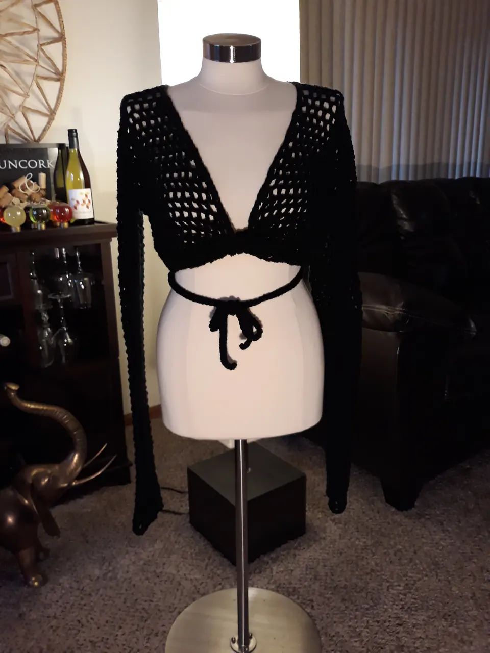 Black Wrap Top