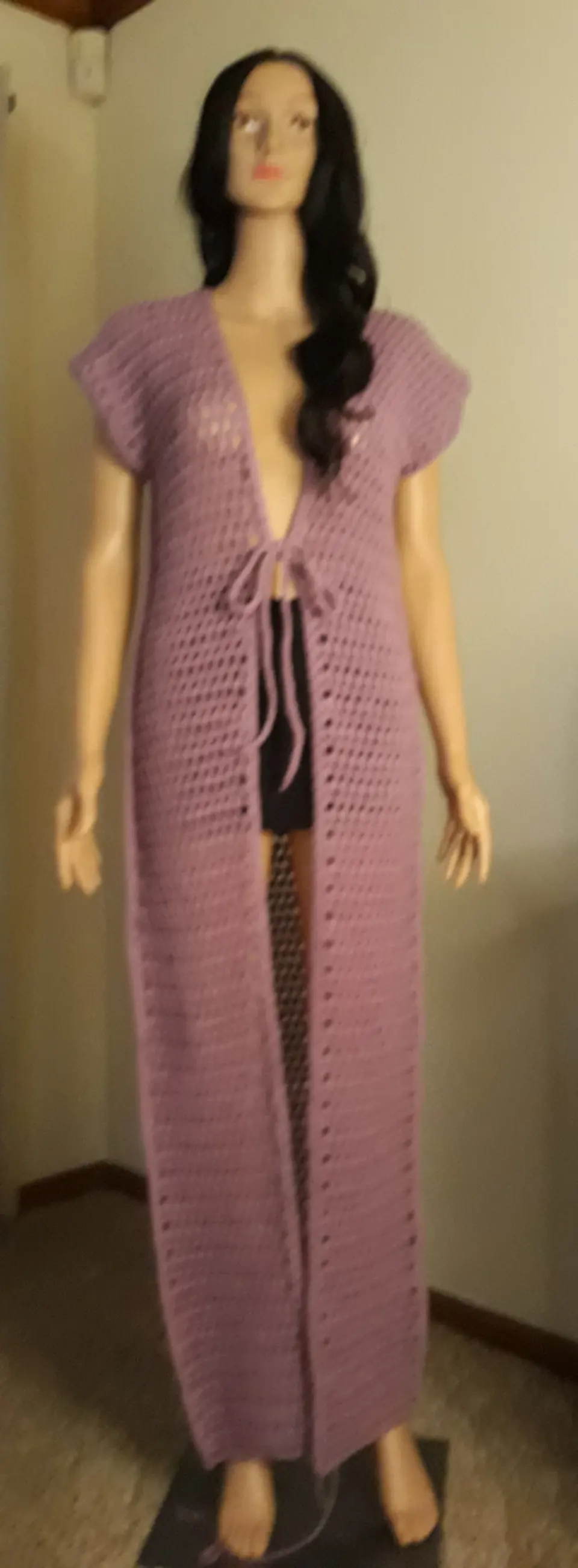 Lilac Long Vest